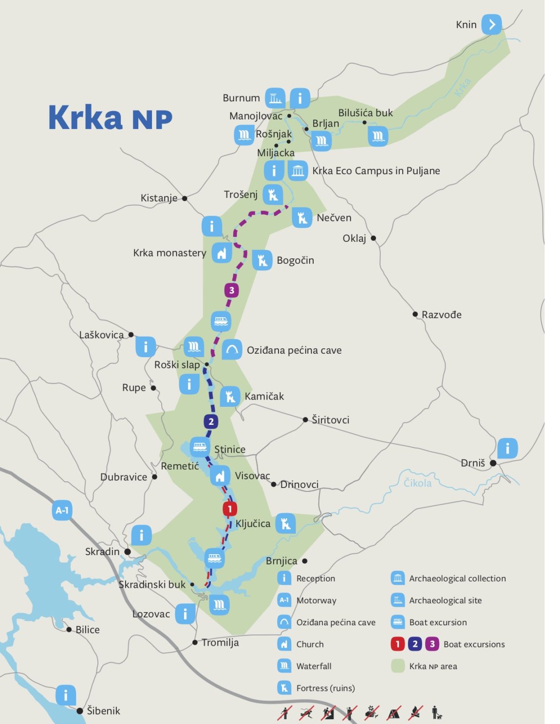 Krka National Park Map 1150x1488 