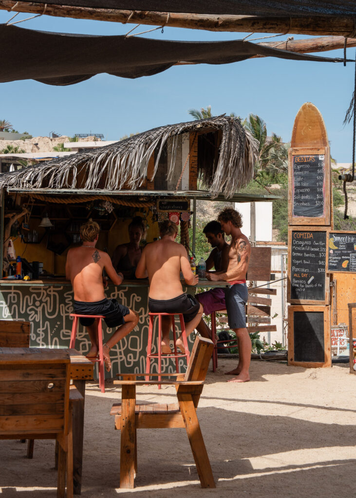 Coffee bar at Baja Station in La Fortuna, East Cape Baja Mexico