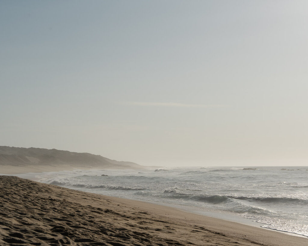 A sunny morning on an empty beach in La Fortuna on the East Cape of Baja California Sur, Mexico
